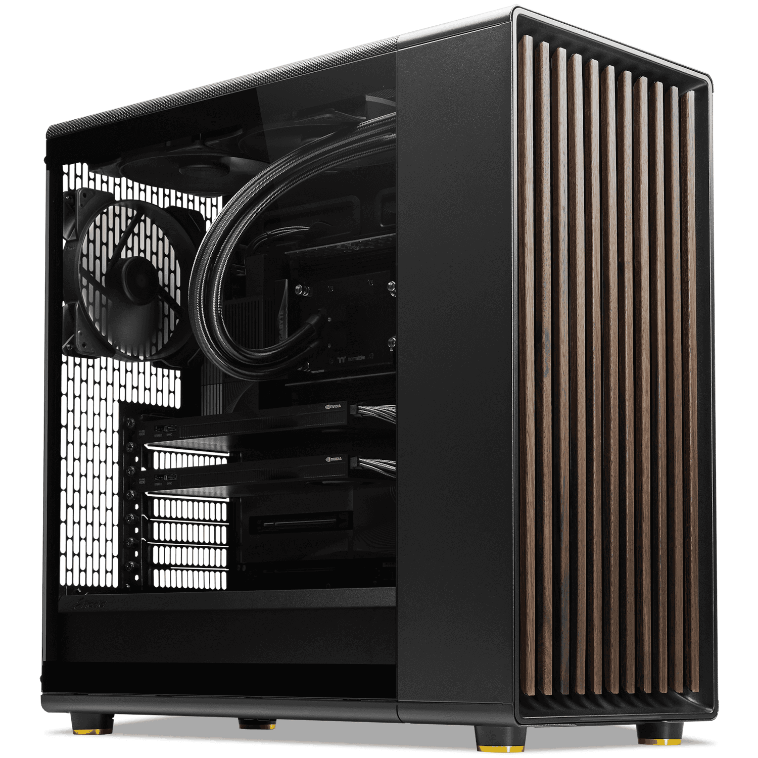 Nanotech Dual-GPU AI Supercomputer, AMD Threadripper 9980X, Dual NVIDIA RTX PRO 4000 Blackwell 48GB VRAM, 384GB DDR5 ECC, 4TB Gen5 SSD, Pro WS 3000W - thumbnail 1