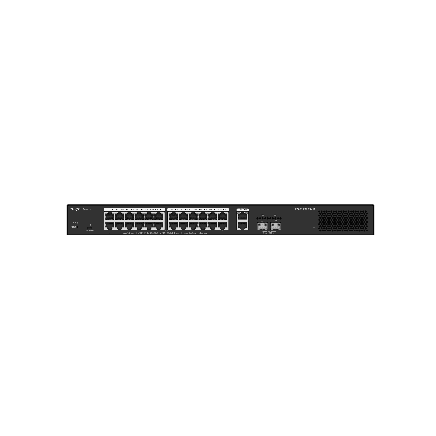 Ruijie RG-ES228GS-LP, 28-Port Gigabit Smart Cloud Managed PoE Switch thumbnail 4