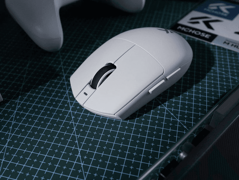 MCHOSE MCHOSE G3 V2 Wireless Gaming Mouse, 59g Ultra-Lightweight, TOPSPEED® Wireless, & 100M Click Omron Switches, White | MC-G3V2-4 - thumbnail 4