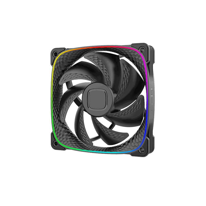 GEOMETRIC FUTURE Geometric Future Squama 2503 120mm Black Case Fan 3-Pack, 2000 RPM, 69.11 CFM, 2.92 mm H₂O, 4-PIN PWM | GEO-S2503B-I4T - thumbnail 6