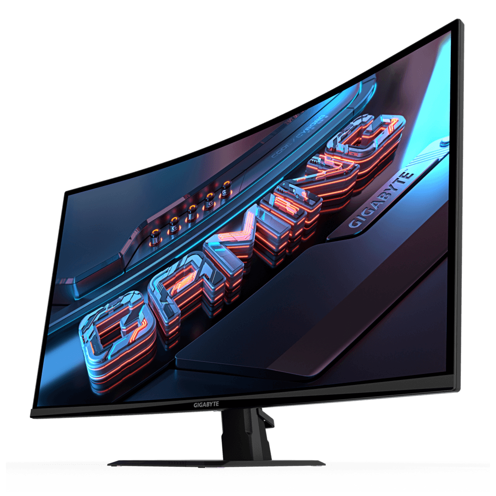 Gigabyte GS32QCA 32 Inch Curved Gaming Monitor, 2560 x 1440 (QHD) 2K VA Panel, 180Hz Refresh Rate, 1ms (MPRT) Response Time, Non-glare, 120% sRGB, HDR Ready, AMD Freesync thumbnail 2