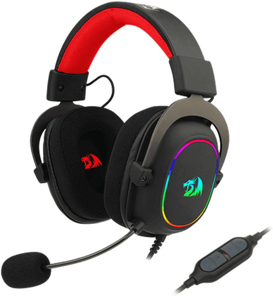 Redragon Redragon H510-RGB Zeus X Wired Gaming Headset, 7.1 Surround Sound, 53mm Drivers, RGB Lighting, Detachable Mic, Multi-Platform - thumbnail 1
