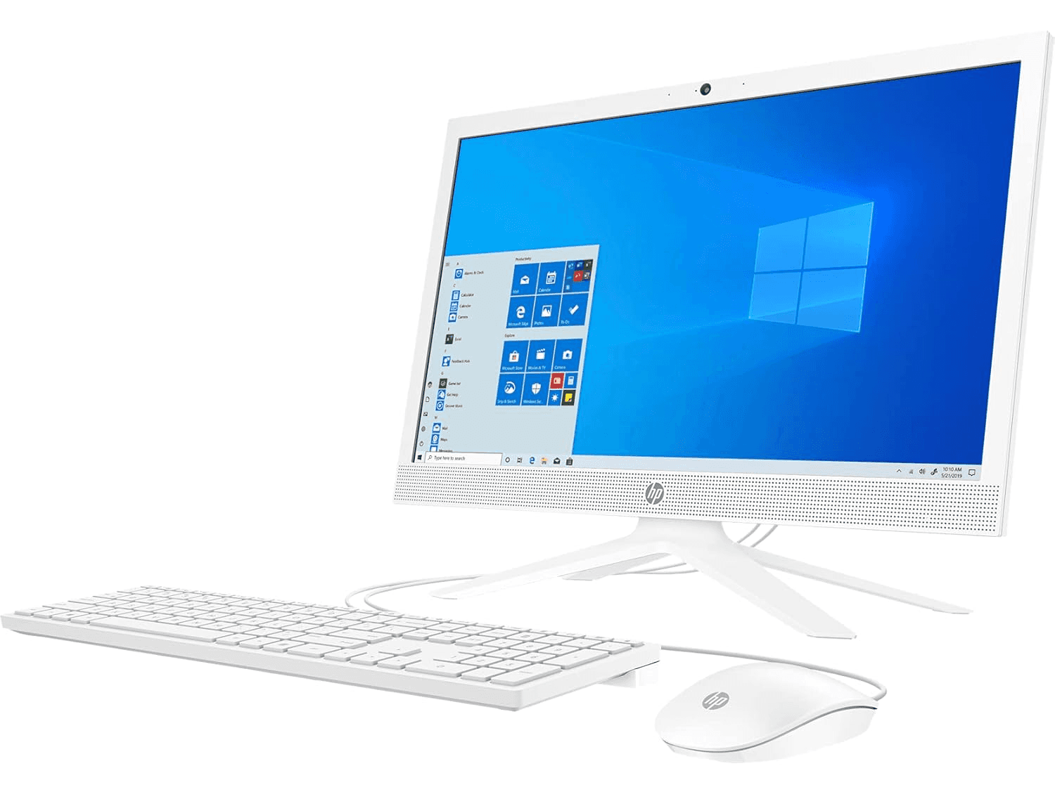 Hp HP All-in-One 21-b0038nh Desktop PC, Intel Core i3-1005G1, 4GB RAM, 1TB HDD, 20.7″ HD Display, Webcam, DOS, White – 2T0P8EA#BH5 - thumbnail 3