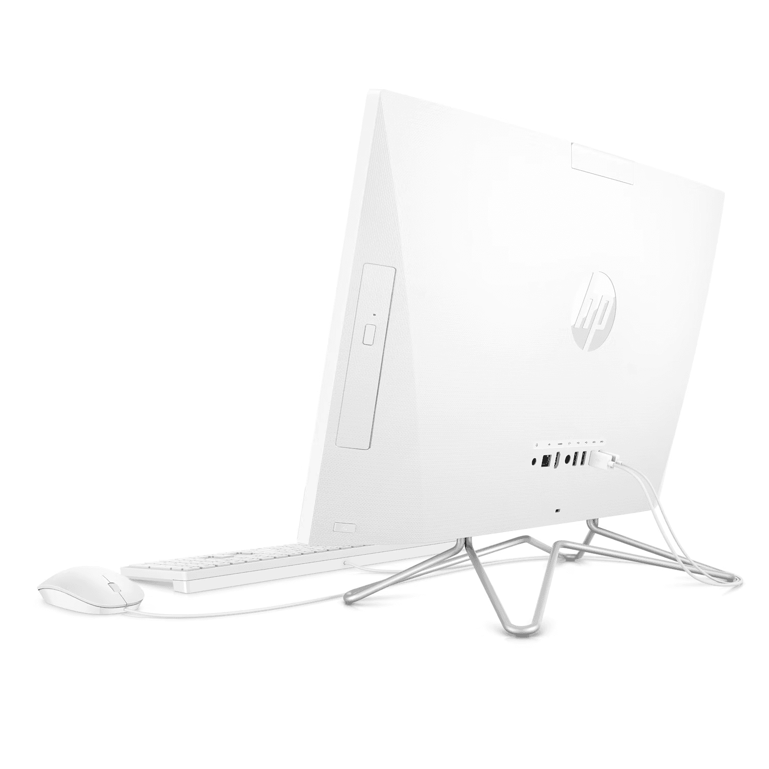 Hp HP All-in-One 24DF-1004NH Bundle PC, 23.8" FHD IPS Non-Touch Display, Intel Core i5-1135G7, 8GB RAM, 256 GB SSD, Integrated Intel Iris X Graphics, USB White Wired KB & Mouse, No OS, White | 2N1F4EA - thumbnail 4