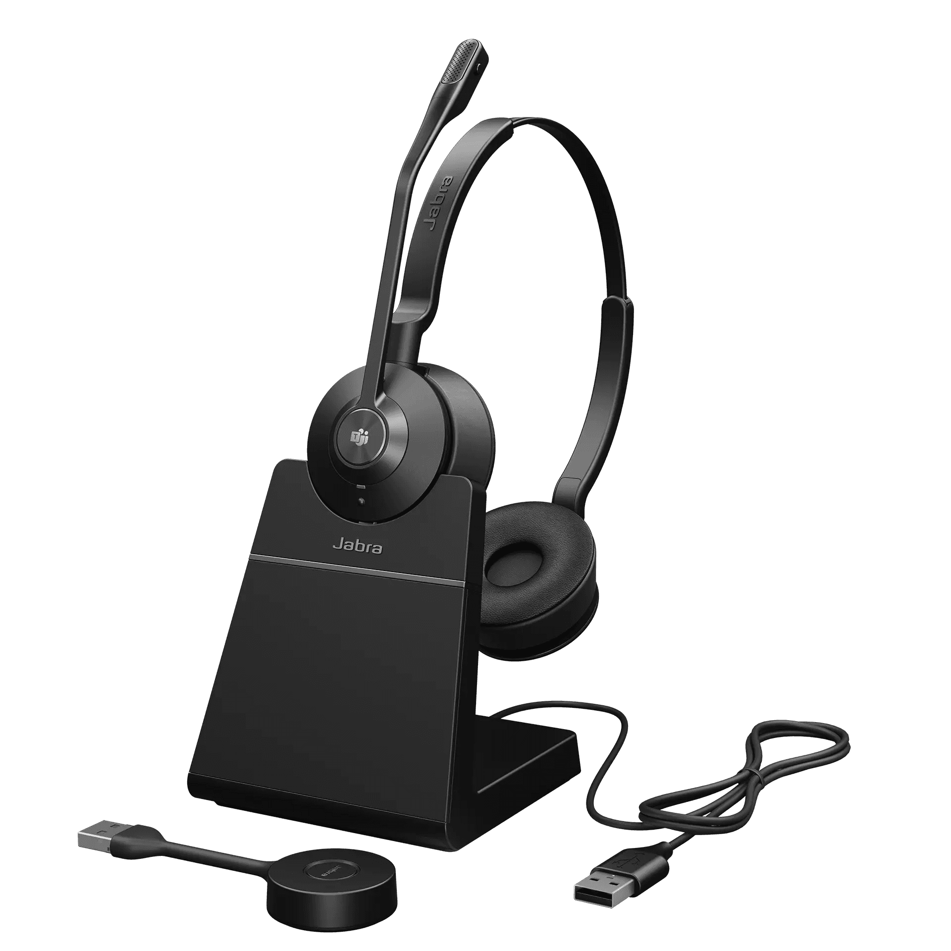 Jabra Jabra Engage 55 SE Wireless Headset With Charging stand, USB-A, MS Stereo, DECT Wireless technology Up to 150m, Dual Microphone, On-ear headband |  9659-455-111 - thumbnail 1