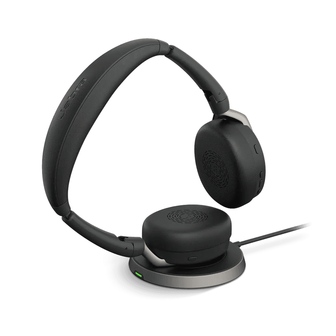 Jabra Jabra Jabra Evolve2 65 Flex USB-A MS Stereo Wireless Headset, Hybrid ANC, Fold-and-Go Design, Wireless Charging Pad Included | 26699-999-989 - thumbnail 1