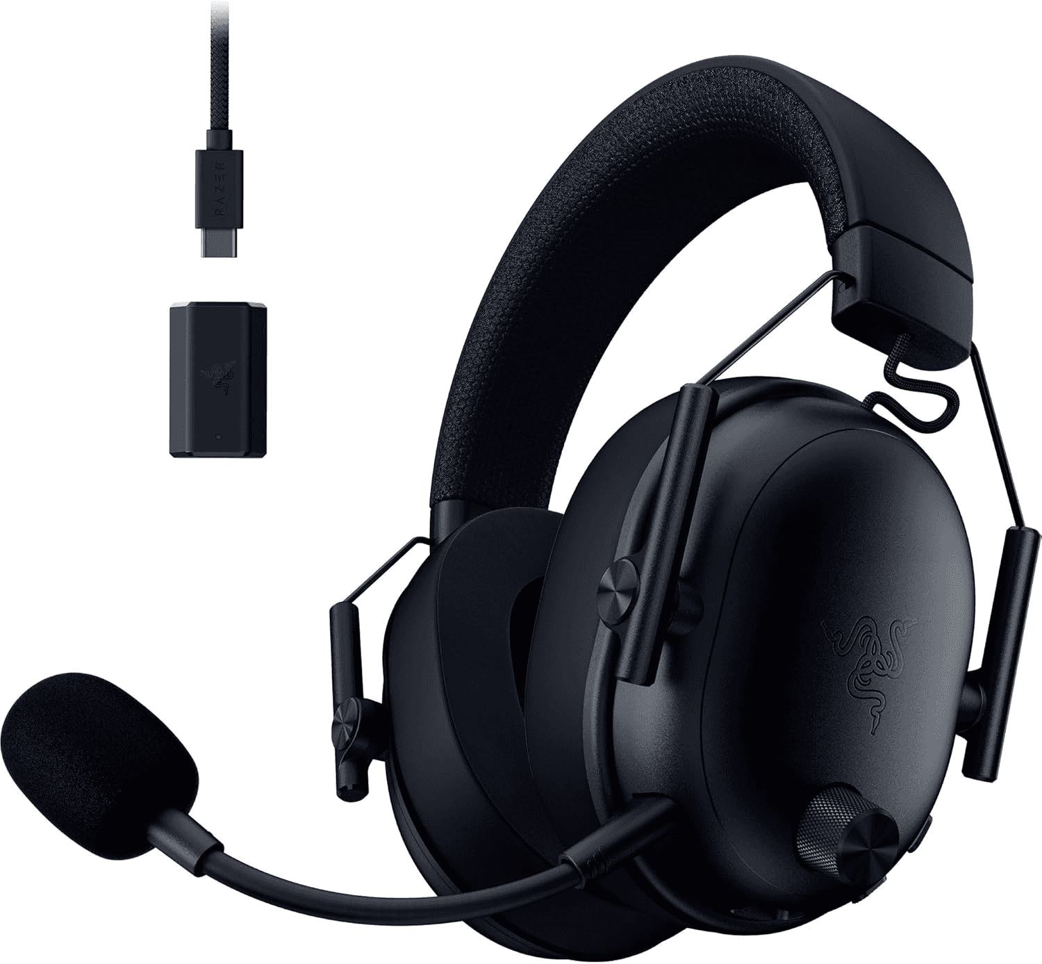 RAZER Razer BlackShark V3 Wireless Esports Headset, 50mm Drivers, Super Wideband Mic, 2.4 GHz, Bluetooth, USB  Works with Mac, PS5, Nintendo Switch, Smartphone | RZ04-05410100-R3M1 - thumbnail 1