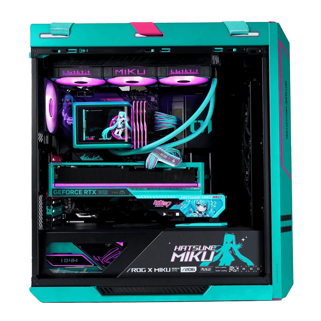 Asus ROG X Hatsune Miku Edition Gaming PC Bundle | Ryzen 7 9800X3D | RTX 5080 16GB OC | 64GB DDR5 | 27" 260Hz Monitor - thumbnail 3