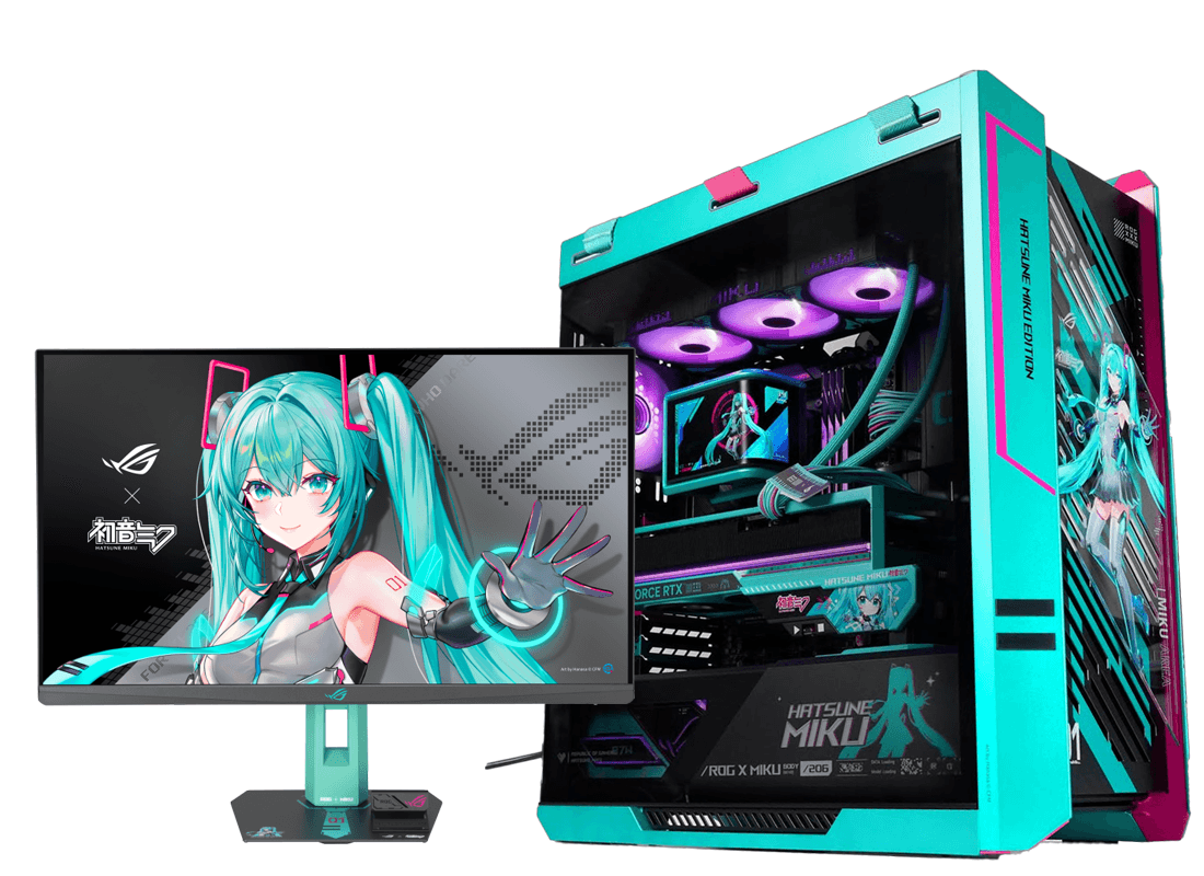 ROG X Hatsune Miku Edition Gaming PC Bundle | Ryzen 7 9800X3D | RTX 5080 16GB OC | 64GB DDR5 | 27" 260Hz Monitor thumbnail 1