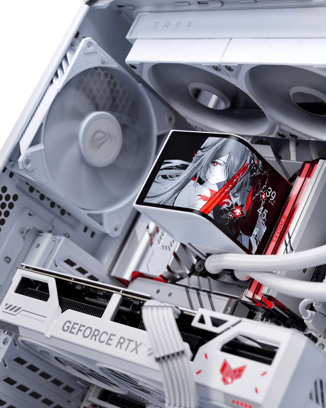 Gaming PC powered by ASUS, White Gaming PC, Custom Build, Ryzen 7 9800X3D, RTX 5070 Ti, 1440p Gaming, 4K Ready, AMOLED Display PC, ASUS ROG, TUF Gaming, DDR5 6000, Samsung 990 PRO thumbnail 3