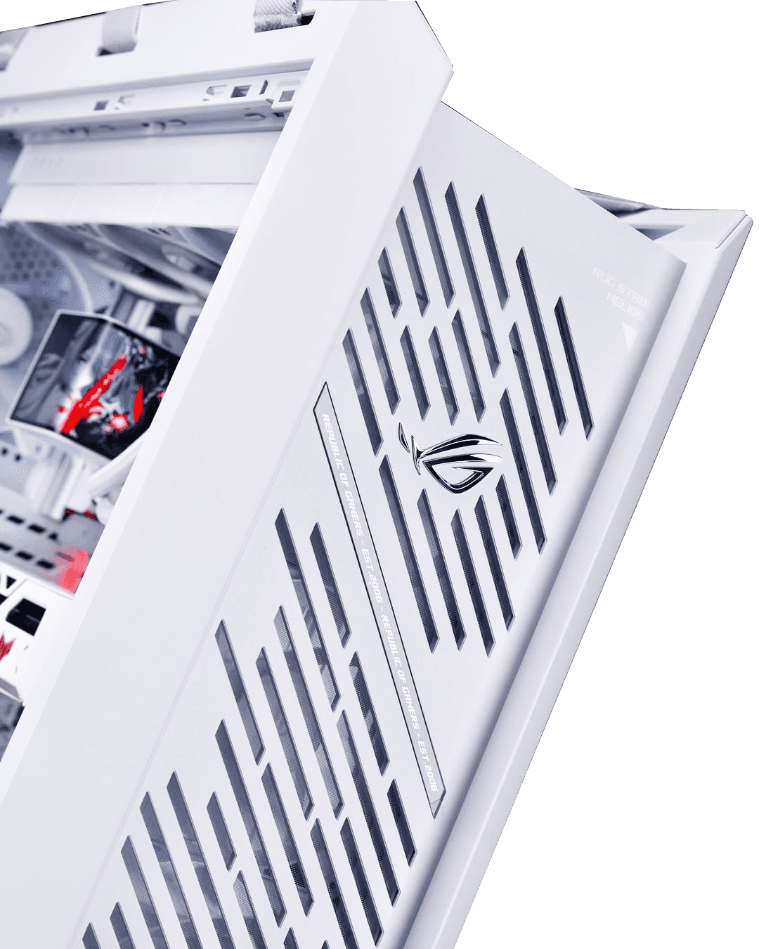 Gaming PC powered by ASUS, White Gaming PC, Custom Build, Ryzen 7 9800X3D, RTX 5070 Ti, 1440p Gaming, 4K Ready, AMOLED Display PC, ASUS ROG, TUF Gaming, DDR5 6000, Samsung 990 PRO thumbnail 2