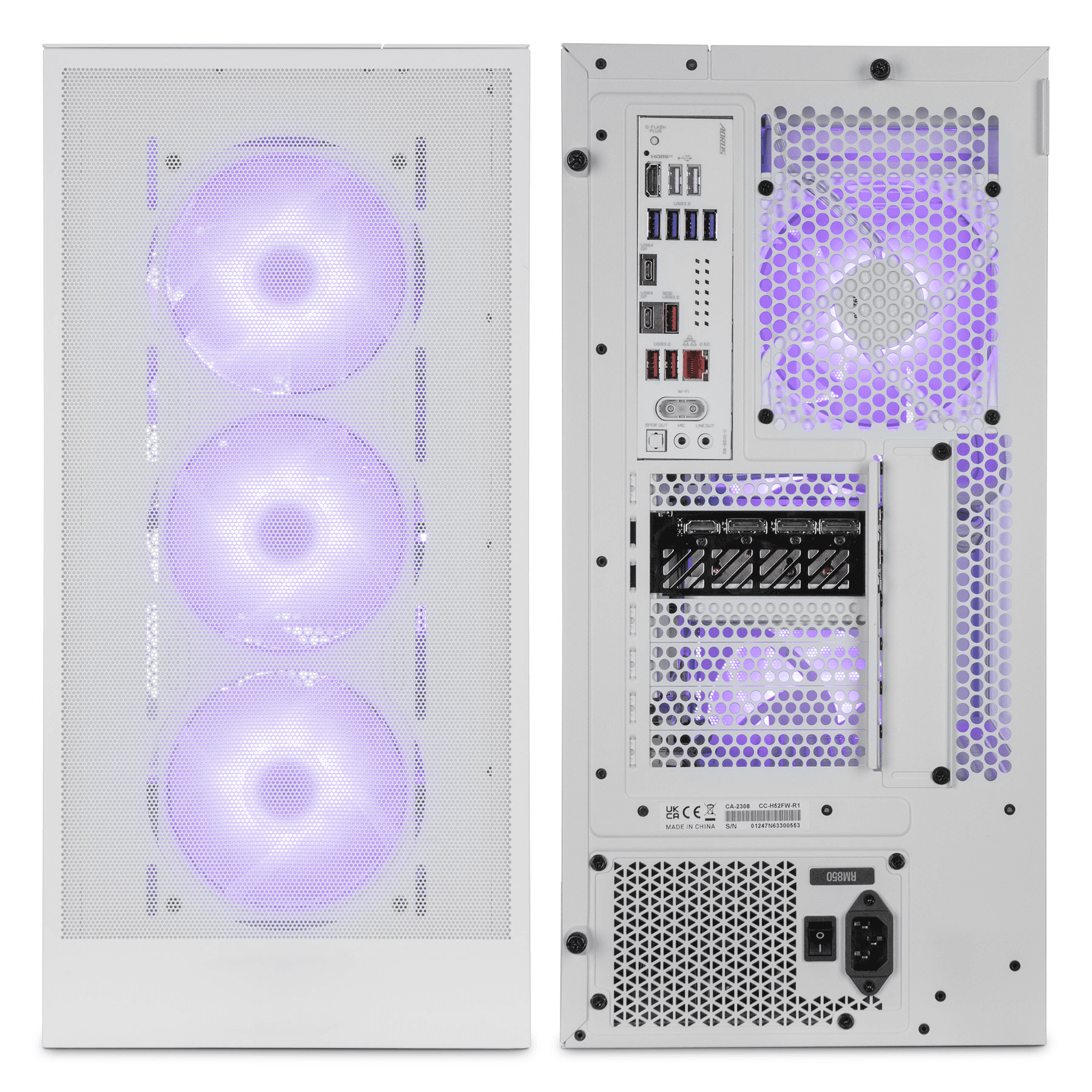 White Gaming PC: Ryzen 7 9800X3D, RTX 5070 Ti 16GB, 32GB DDR5, 1TB Gen5 SSD, LCD AIO, 850W thumbnail 4
