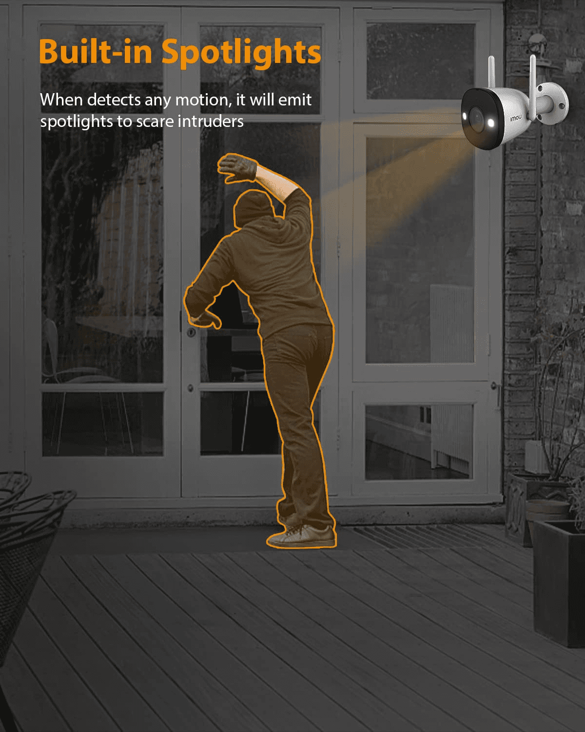 IMOU IMOU IPC-K3DP-3H0WF Bullet 2E 3MP Outdoor Security Camera, Smart Full-Color Night Vision, IP67 Weatherproof, AI Human Detection, Wi-Fi 6 - thumbnail 2