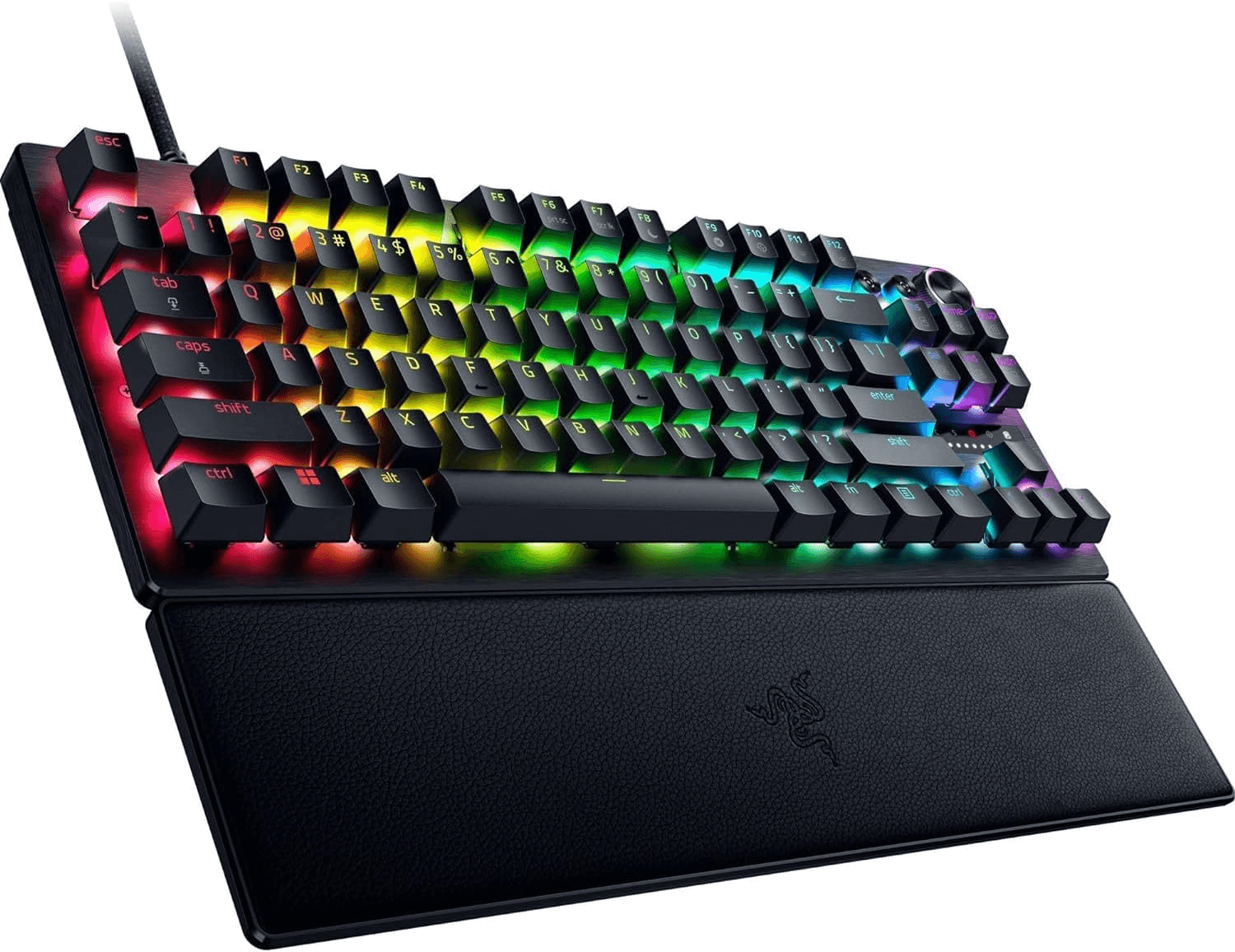 Razer Huntsman V3 Pro Tenkeyless Analog Optical Esports Gaming Keyboard With Wrist Rest, Razer™ Analog Optical Switch Gen-2, 1000 Hz Polling Rate, Dual-step Actuation, Rapid Trigger Mode | RZ03-05520100-R3M1 thumbnail 4
