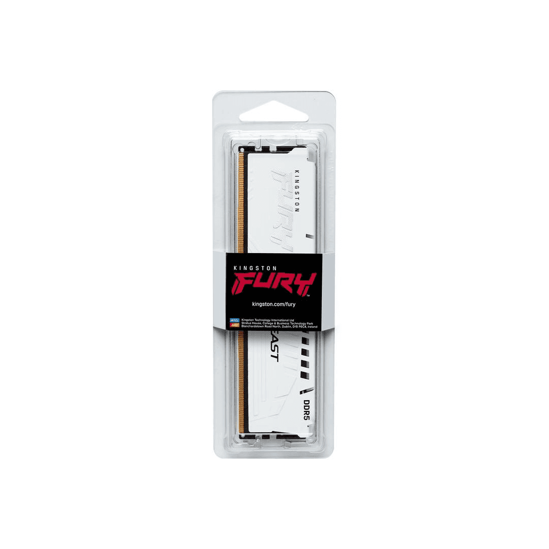 Kingston Kingston FURY Beast White 16GB DDR5-6000 White Memory (RAM), CL36, Intel XMP 3.0 & AMD EXPO | KF560C36BWE2-16 - thumbnail 2