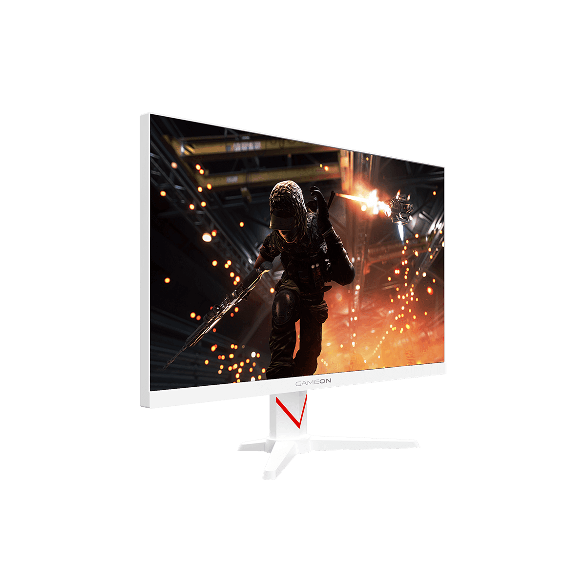 Game On GAMEON GOAM24FHD180IPS Marksman Series 24" FHD White Gaming Monitor, 180Hz, MPRT 0.5ms, HDMI 2.1, Fast IPS  (Supports PS5), Built-in Speakers - thumbnail 3