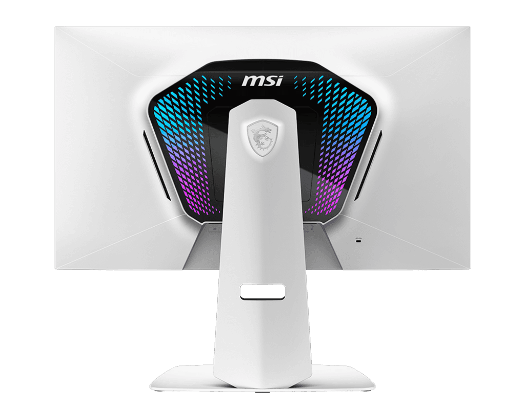 MSI MPG 274URDFW E16M 27 Inch 4K UHD White Gaming Monitor, Rapid IPS Panel 3840 x 2160, 0.5 ms, 4K @ 160Hz and FHD @ 320Hz, DisplayHDR 1000, Mini-LED, Dual-Mode, HDMI 2.1, DP 1.4a, USB C (PD 98W), Adjustable Height/Tilt | 9S6-3CF09H-020 thumbnail 2