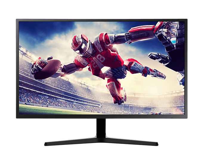 Samsung 32" UHD monitor with 1 billion colors, 4K UHD (3,840 x 2,160) VA Panel, VA Panel, 4(GTG)ms, 60Hz, sRGB Coverage, 97%(typ) Color Gamut, AMD Freesync, Game Mode  | LU32J590UQMXUE thumbnail 1