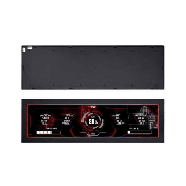 Lian Li 8.8″ Universal Screen (US88v1), 8.8 Inch IPS LCD, 1920×480, 60Hz, 500 nits, USB Plug & Play, no GPU output required,  Landscape/portrait orientation, multi-screen expansion | SM088X thumbnail 2