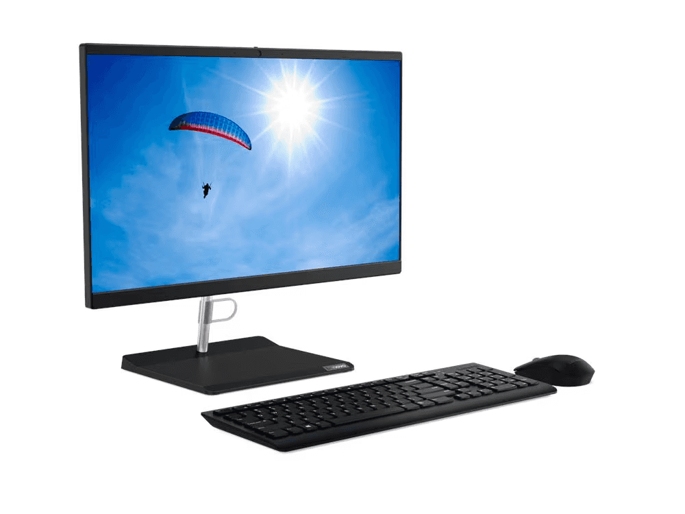 Lenovo Lenovo V30a 22IIL All-in-One PC, Intel Core i5-1035G1, 4GB DDR4 RAM, 1TB HDD, 21.5″ FHD Display, Integrated Webcam, DOS, Black – 11LC003KAX - thumbnail 2