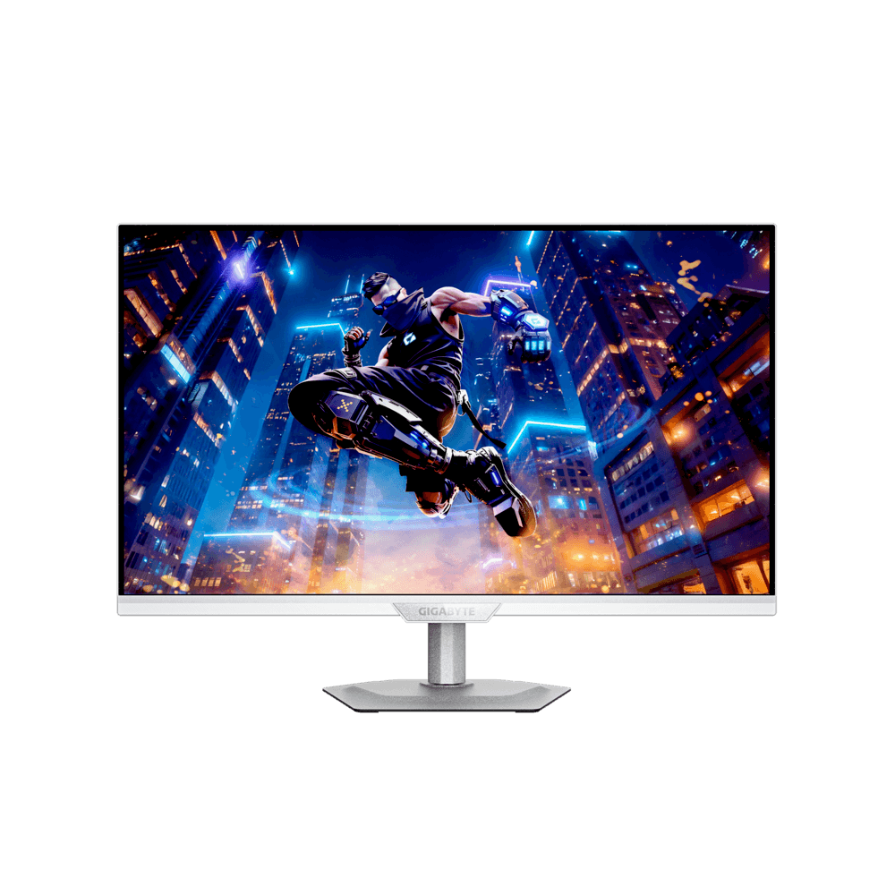 Gigabyte Gigabyte M27UP ICE 27 Inch Gaming Monitor, IPS 3840 x 2160 (UHD) 4K, 160Hz Refresh Rate, 1ms GTG Response Time, Dual Mode 4K @ 160Hz, FHD 360Hz, G-Sync Compatible, VESA Display HDR400, Built-in Speaker, 4 Way Adjustability |  M27UP ICE EK1 - thumbnail 1