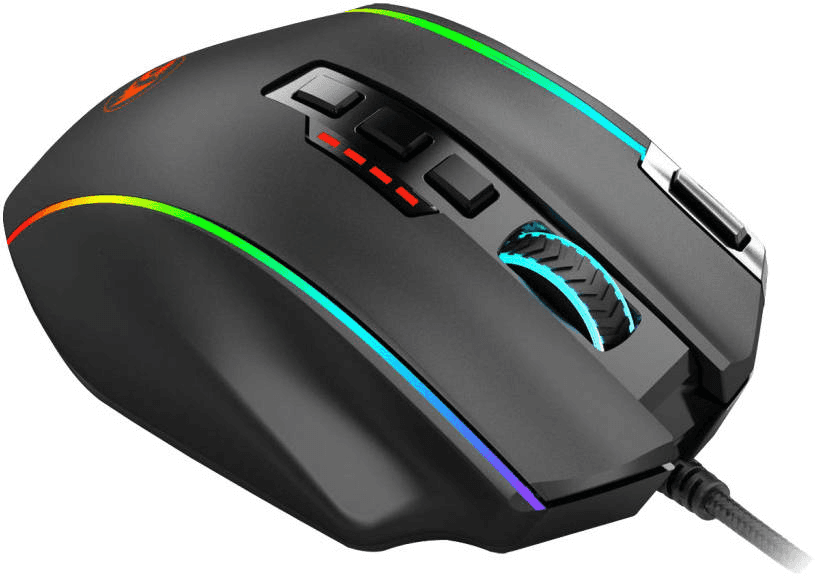 Redragon M901 Perdition MMO Gaming Mouse, 12400 DPI, 20 Programmable Buttons, RGB Backlit, Weight Tuning Set | M901-K-2 thumbnail 4