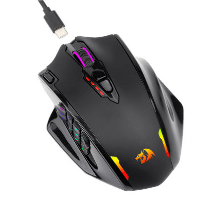 Redragon M913 Impact Elite Wireless Gaming Mouse, 16000 DPI Wired/Wireless RGB Gamer Mouse with 16 Programmable Buttons | M913 thumbnail 6