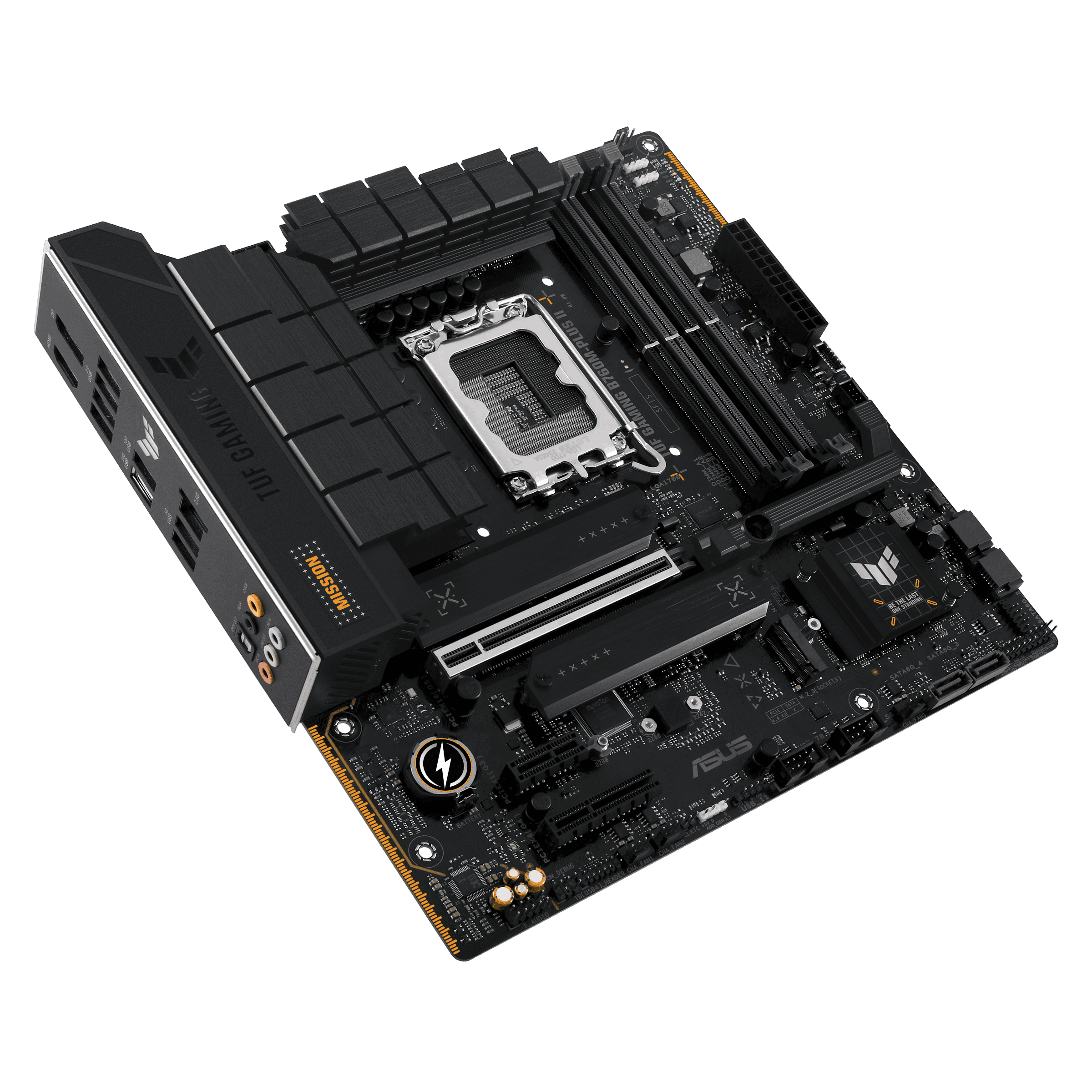 ASUS TUF GAMING B760M-PLUS II Intel micro-ATX Motherboard, LGA1700, 4x DIMM slots, Max. 192GB, DDR5, 3x M.2 slots and 4 x SATA 6Gb/s ports, PCIe 5.0 | 90MB1HD0-M0EAY0 thumbnail 4