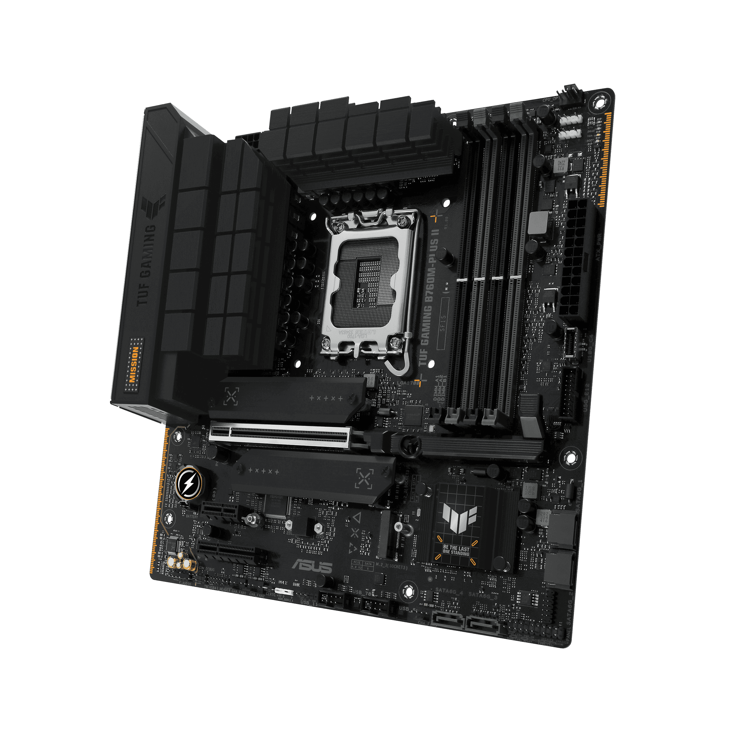 ASUS TUF GAMING B760M-PLUS II Intel micro-ATX Motherboard, LGA1700, 4x DIMM slots, Max. 192GB, DDR5, 3x M.2 slots and 4 x SATA 6Gb/s ports, PCIe 5.0 | 90MB1HD0-M0EAY0 thumbnail 5