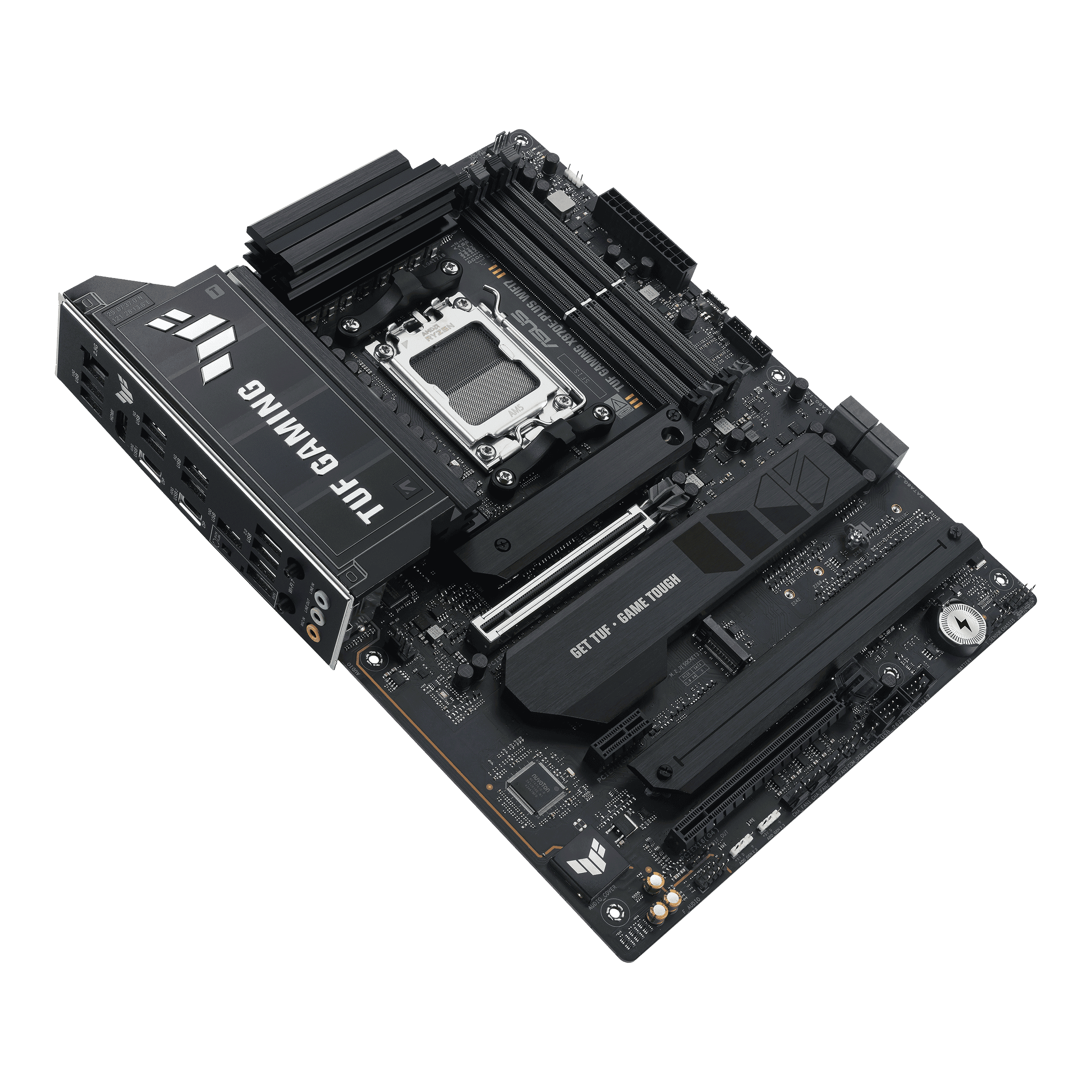 ASUS TUF GAMING AMD X870E AM5 ATX Motherboard, Advanced AI PC ready, DDR5, PCIe 5.0, 4x M.2 slots 2x PCIe 5.0, Wi-Fi 7, BIOS FlashBack&trade, ARGB Gen 2 headers, Aura Sync, Q-Antenna, Q-Dashboard, AI Cooling II, AI Networking II and AI Overclocking |  90MB1M70-M0EAY0 thumbnail 6
