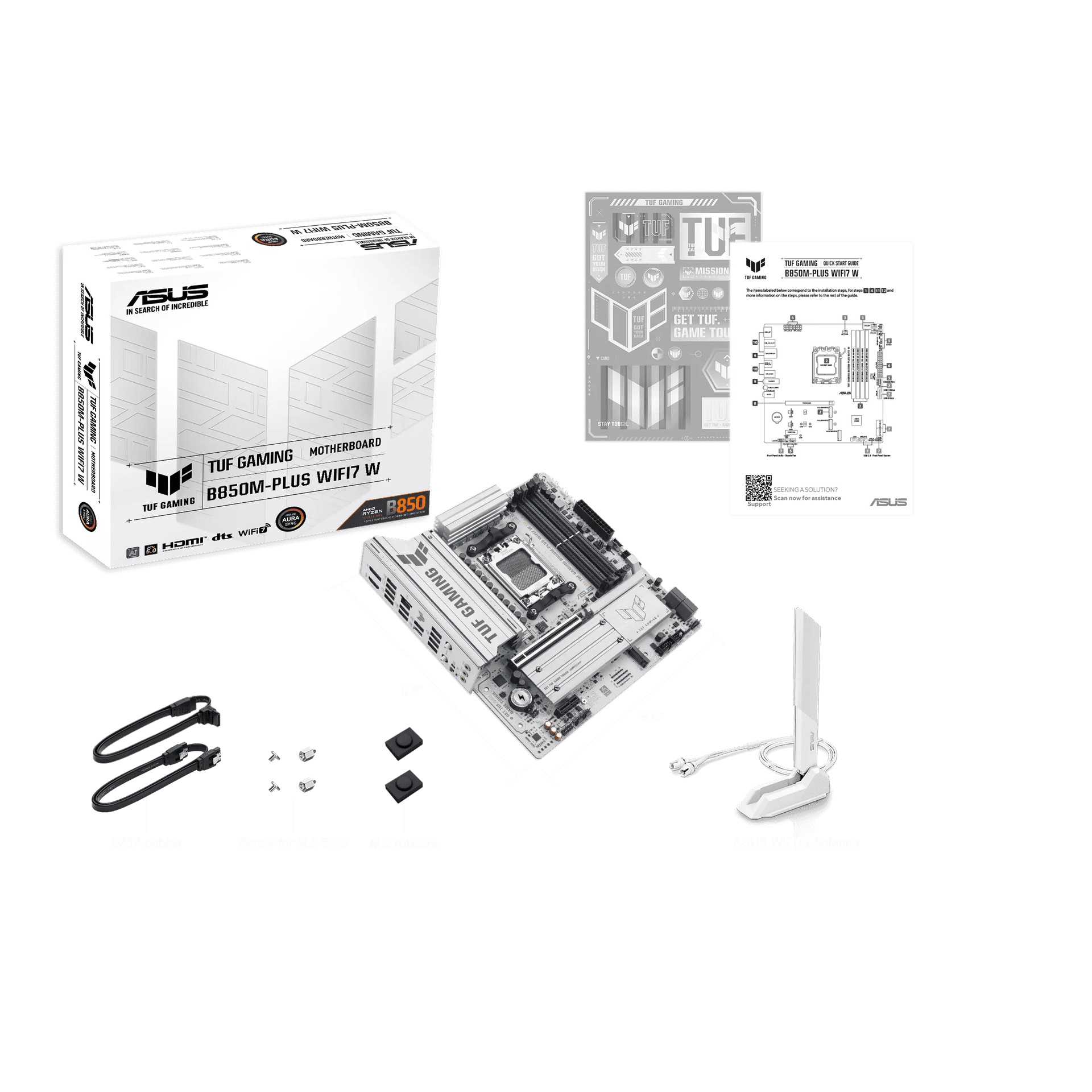 Asus ASUS TUF GAMING B850M-PLUS WIFI7 W Micro-ATX AMD AM5 Motherboard, 4x DIMM slots, max. 256GB DDR5, PCIe 5.0, Wi-Fi 7, 2.5Gb LAN | 90MB1MD0-M0EAY0 - thumbnail 5