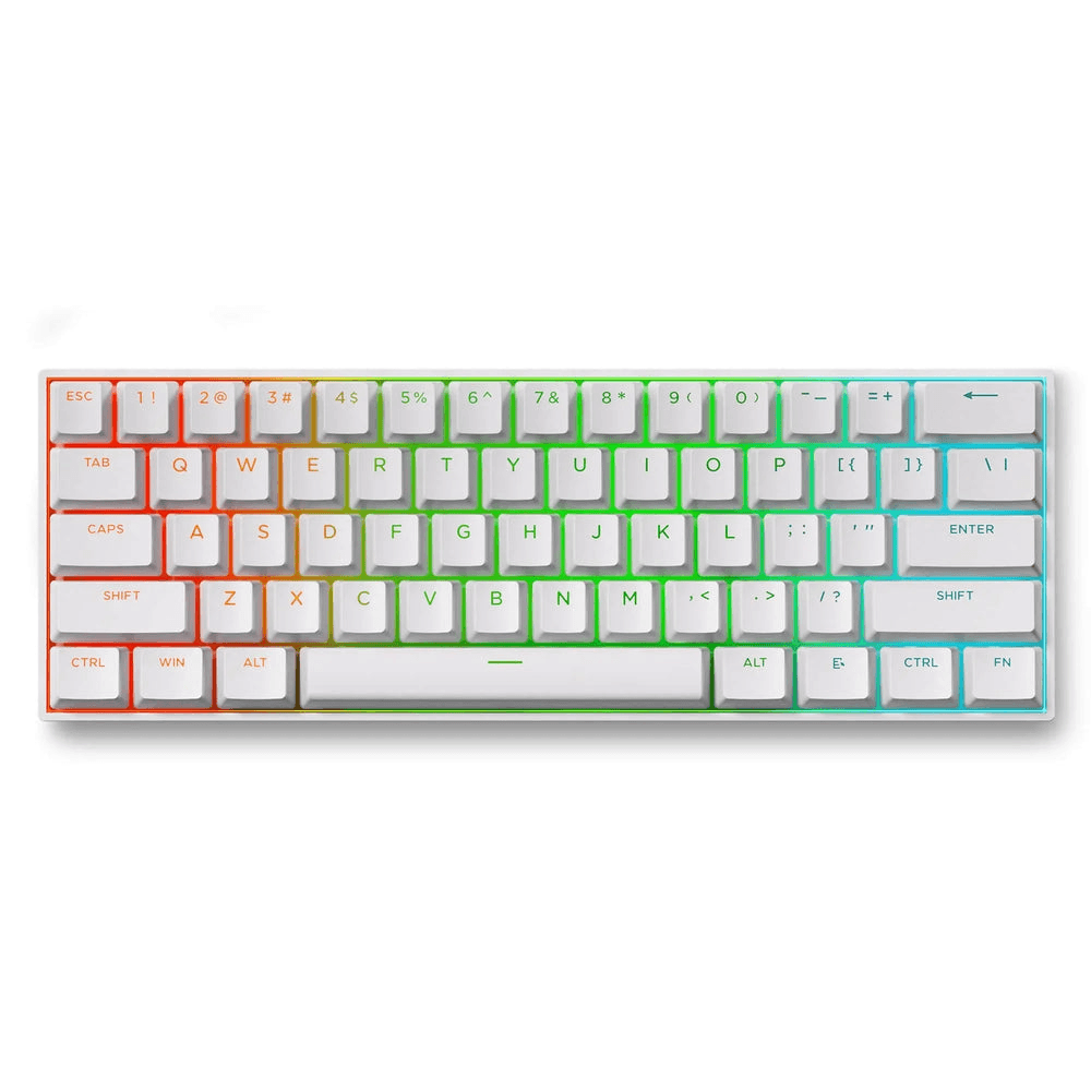 MCHOSE MCHOSE Ace 60 Pro Hall Effect Magnetic Gaming Keyboard, Ultra-Fast 8KHz Polling, 0.01mm Rapid Trigger, & TTC Uranus Magnetic Switches Standard, White Edition | Ace 60 Pro - thumbnail 1