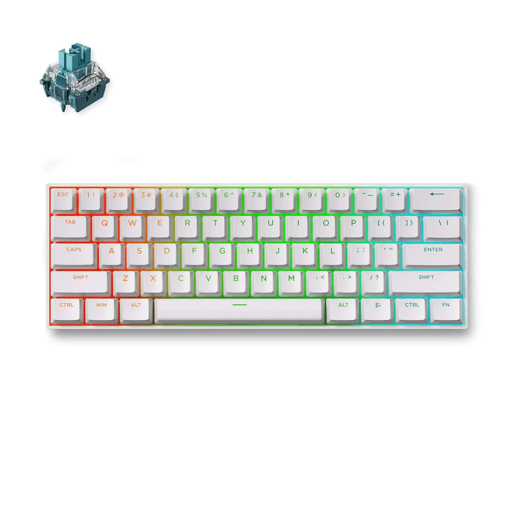 MCHOSE MCHOSE Ace 60 Pro Hall Effect Magnetic Gaming Keyboard, Ultra-Fast 8KHz Polling, 0.01mm Rapid Trigger, & TTC Uranus Magnetic Switches Standard, White Edition | Ace 60 Pro - thumbnail 2