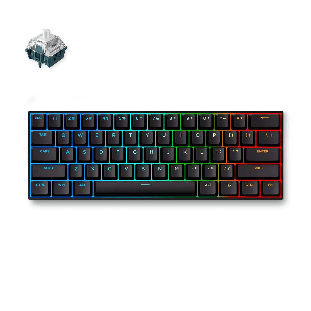 MCHOSE MCHOSE Ace 60 Pro Hall Effect Magnetic Gaming Keyboard, Wired, Ultra-Fast 8KHz Polling, 0.01mm Rapid Trigger, & TTC Uranus Magnetic Switch-SE, Black | Ace 60 Pro - thumbnail 2