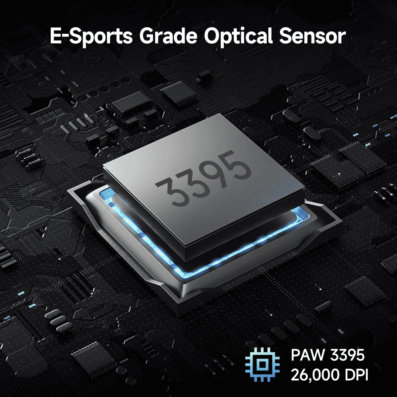 MCHOSE L7 Pro+ Ultra-Lightweight Wireless Gaming Mouse, 8K Polling Rate, 26K DPI PAW3395 Sensor, & Magnetic Charging Dock, White | MC-L7-12 thumbnail 6