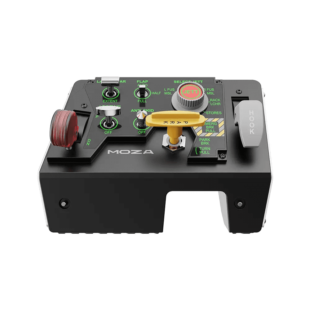 MOZA MOZA AS009 MTLP Flight Take-off Landing Panel, Multi-Function Landing Panel, F/A-18 Inspired, Aluminum Brake Lever - thumbnail 2