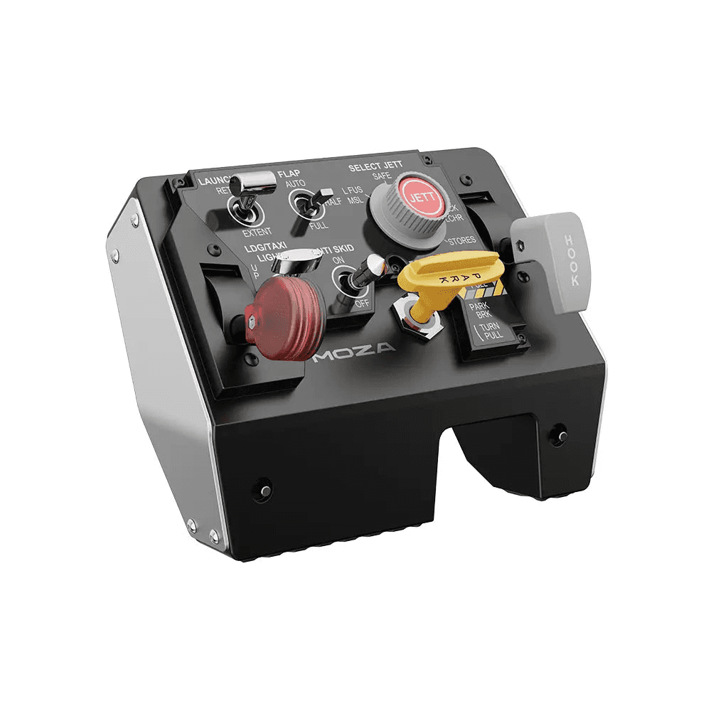 MOZA MOZA AS009 MTLP Flight Take-off Landing Panel, Multi-Function Landing Panel, F/A-18 Inspired, Aluminum Brake Lever - thumbnail 1