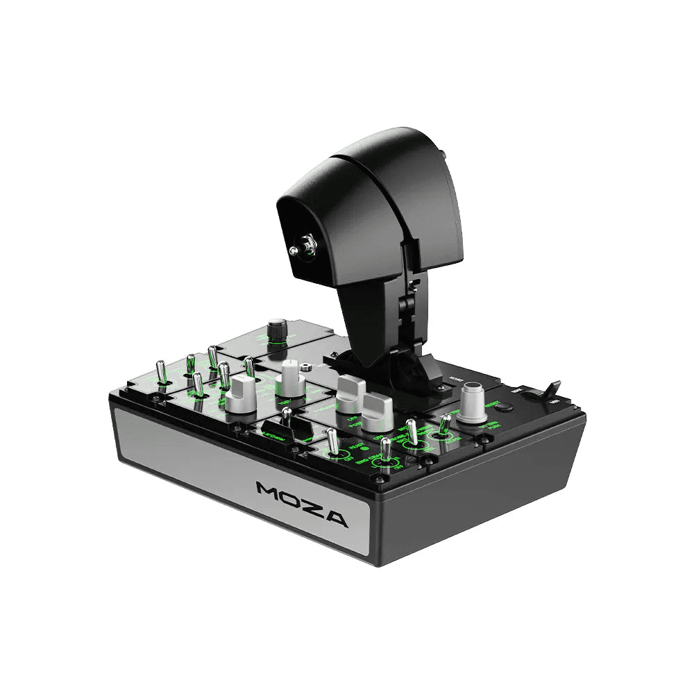MOZA MOZA AS008 MTP Throttle, Fighter Jet-Inspired Flight Control, 27 Programmable Switches, Vibration Feedback - thumbnail 4