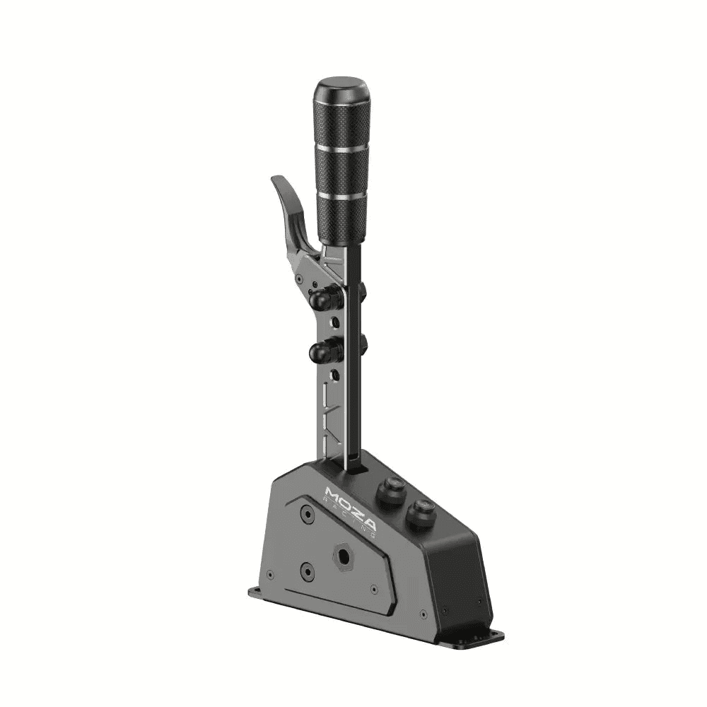 MOZA MOZA RS059 SGP Sequential Shifter, Aerospace-Grade Aluminum & Steel, 16-Bit Hall Sensor, Adjustable Damper, RGB Backlit Buttons - thumbnail 4