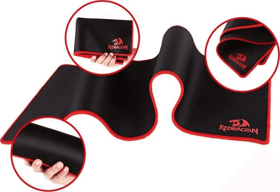 Redragon Redragon P003 Suzaku Huge Gaming Mouse Pad, 800 x 300 mm, Silky Smooth Lycra Surface, Waterproof, Stitched Edges, Non-Slip Rubber |  P003 - thumbnail 6