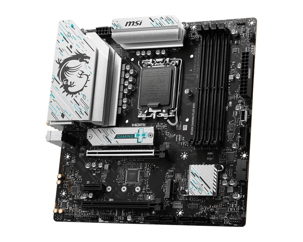 MSI MSI B760M GAMING PLUS WIFI Motherboard, Intel LGA 1700, DDR5 Support, Wi-Fi 6E, & PCIe 4.0 Performance | 911-7D99-060 - thumbnail 3