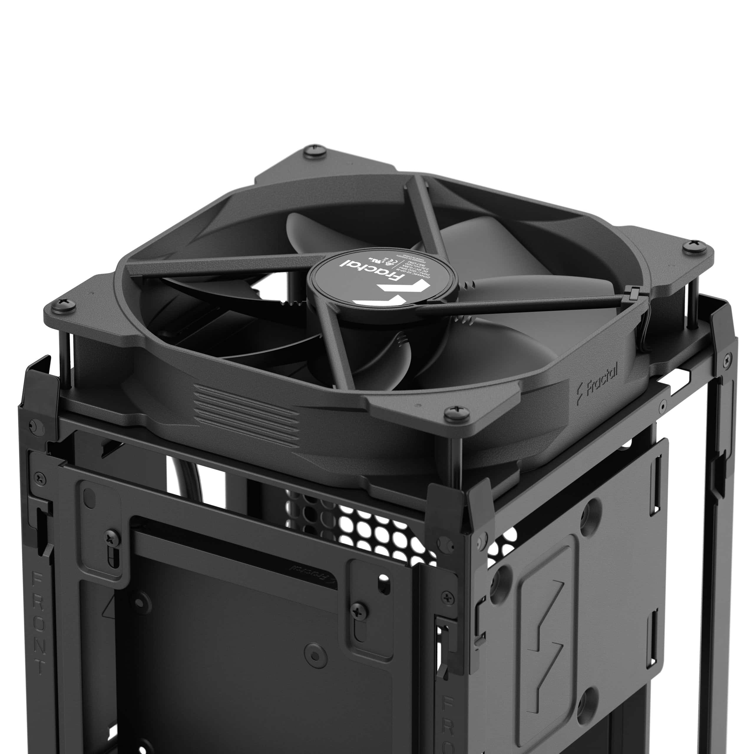 Fractal Design Mood Light Gray Mini-ITX Small Form Factor PC Case, Motherboard Supports Upto mITX, GPUs Supports up to 325 mm, Rear magnetic filter mesh, with PCIe 4.0 Riser  | FD-C-MOD1N-01 thumbnail 10