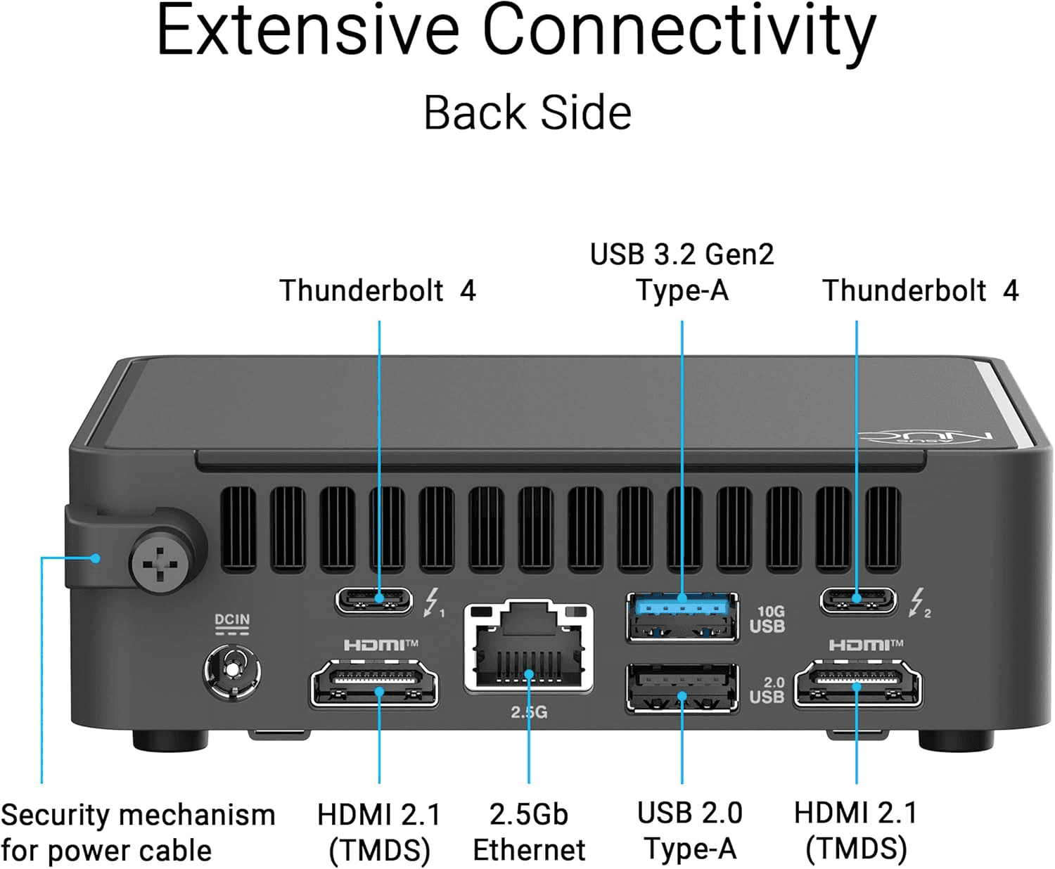 Asus ASUS NUC15CRK NUC 15 Pro Barebone Slim Mini PC, Intel Core 5 210H AI-Enabled, Wi-Fi 7, Dual Thunderbolt 4, 4K Quad-Display Support, (No SSD, RAM, and OS) | 90AR00R2-M000B0 - thumbnail 2