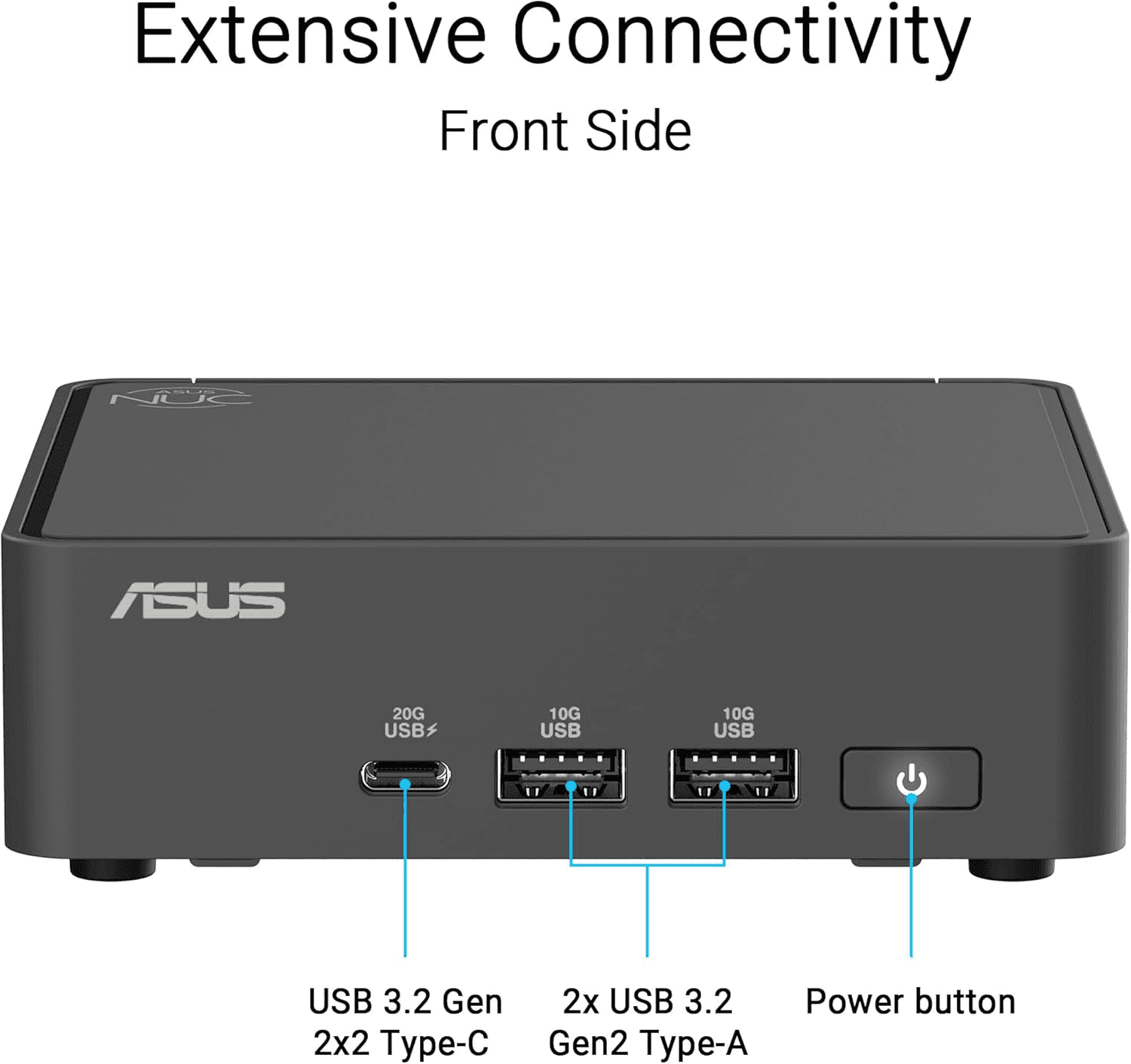Asus ASUS NUC15CRK NUC 15 Pro Barebone Slim Mini PC, Intel Core 5 210H AI-Enabled, Wi-Fi 7, Dual Thunderbolt 4, 4K Quad-Display Support, (No SSD, RAM, and OS) | 90AR00R2-M000B0 - thumbnail 3