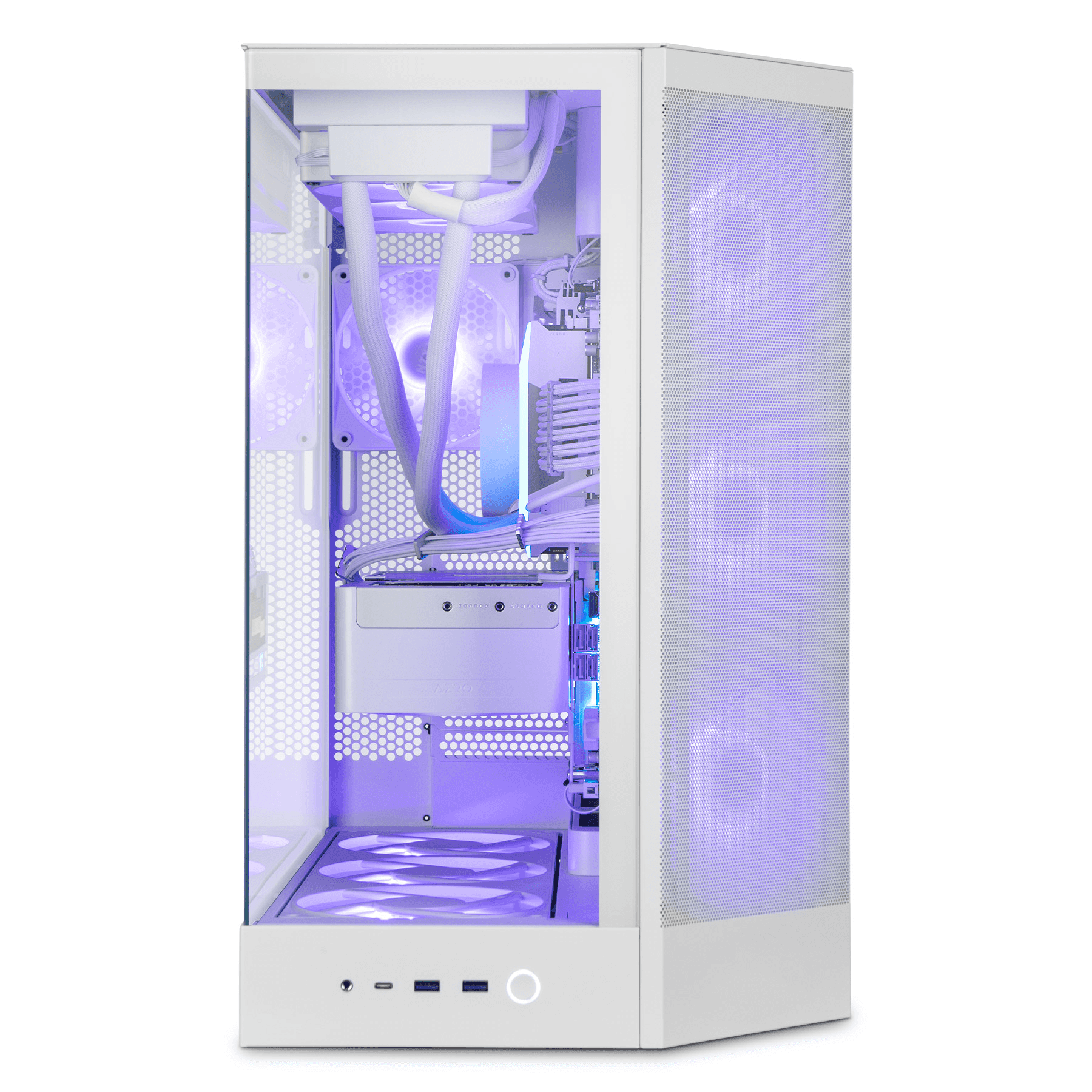 Nanotech Gaming PC White Beast Gaming & Content Creation PC: Ryzen 9 9950X3D, RTX 5090, 64GB DDR5, 2TB Gen5 SSD  Gaming PC - thumbnail 4