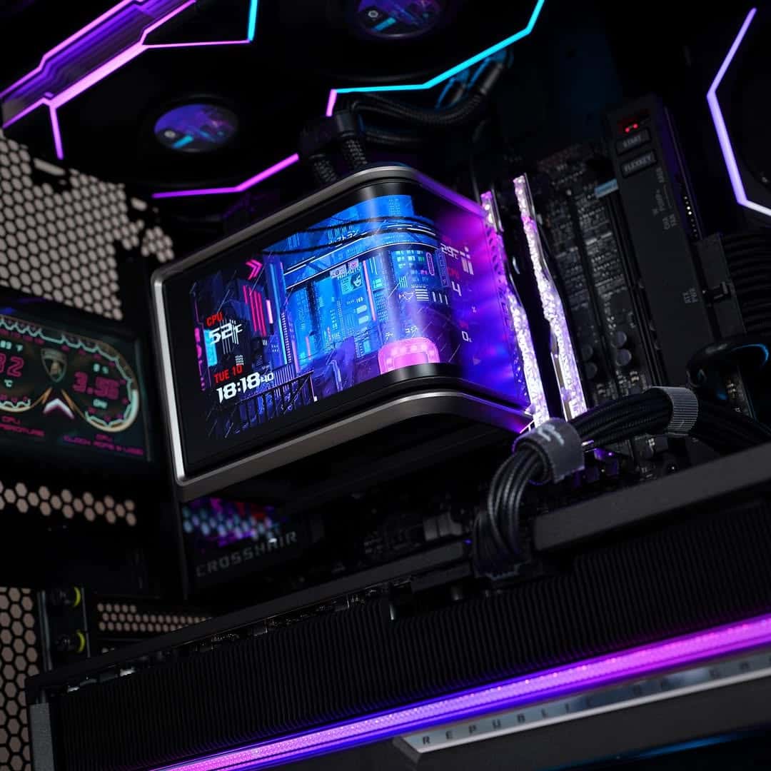 Nanotech Elite ROG Gaming PC: AMD Ryzen 7 9800X3D + ASUS ROG ASTRAL RTX 5080 16GB GDDR7, 32GB DDR5 6000MHz CL30 RGB, 2TB Samsung 990 PRO NVMe SSD, 360mm ASUS ROG RYUO IV SLC AMOLED AIO, 1000W Gold, WiFi 7, Lian Li O11D EVO RGB Lamborghini Edition - thumbnail 2