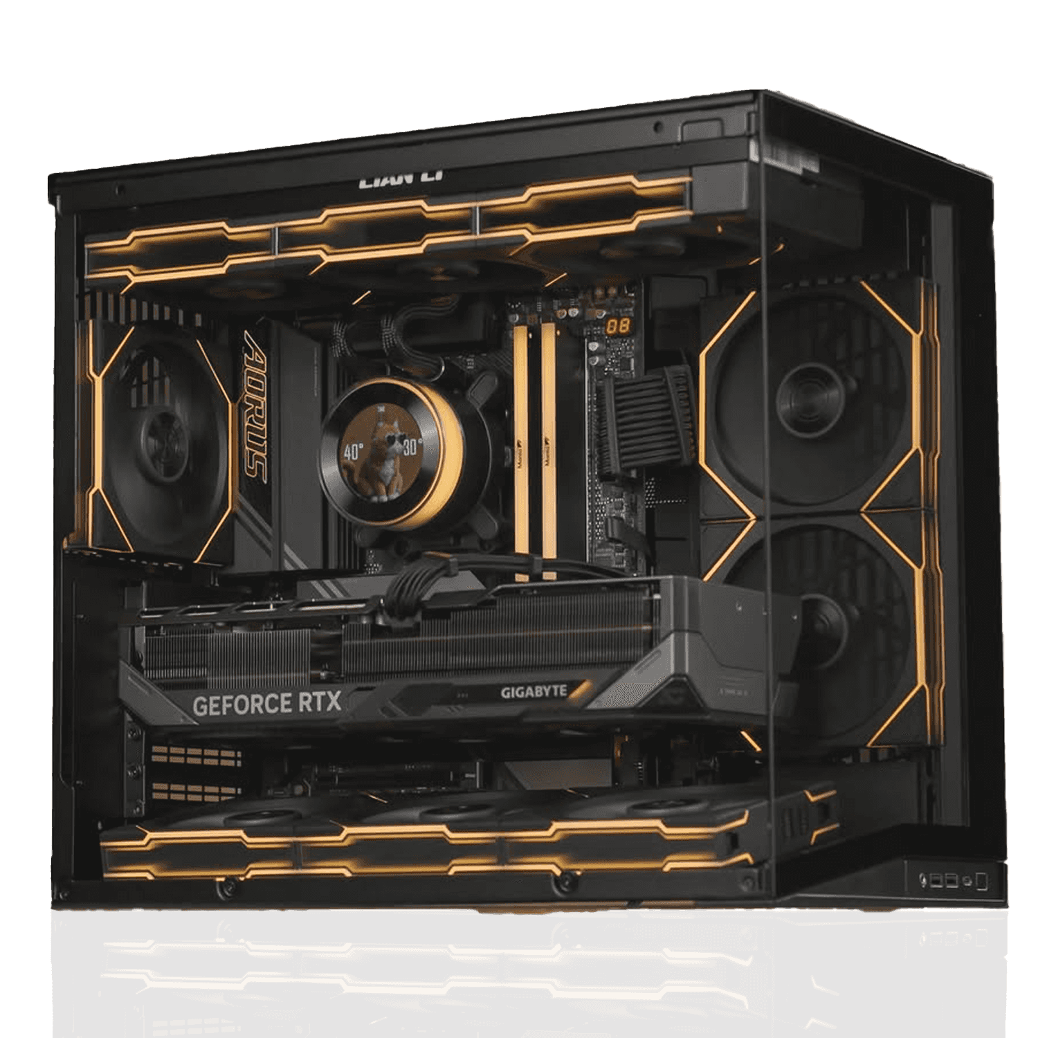 Nanotech Ultimate Gaming & Creator PC, Ryzen 9 9950X3D, RTX 5080 16GB GDDR7, 32GB DDR5, 2TB Gen5 SSD, 1000W Platinum, Lian Li O11 Mini V2 - thumbnail 1