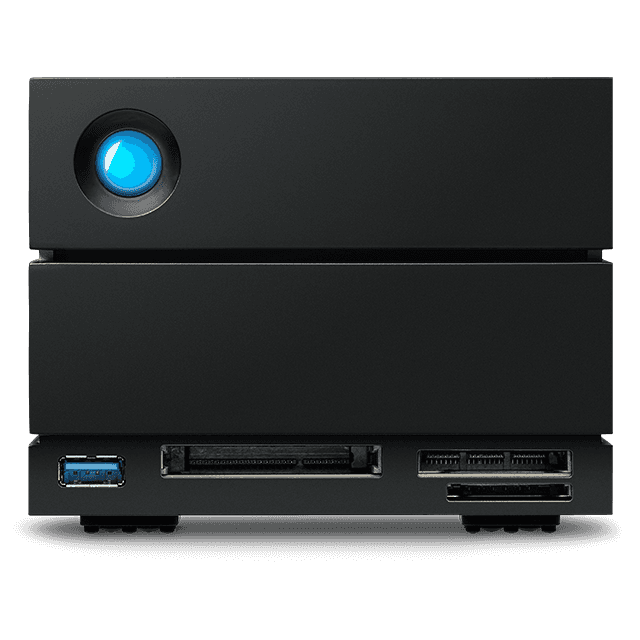 Lacie LaCie 2big Dock 28TB External RAID Desktop Storage, speeds of up to 550MB/s, Thunderbolt 3, USB4, SD/CFexpress Slots, IronWolf Pro Drives, Win, macOS systems, and iPad USB-C | STLG28000400 - thumbnail 1