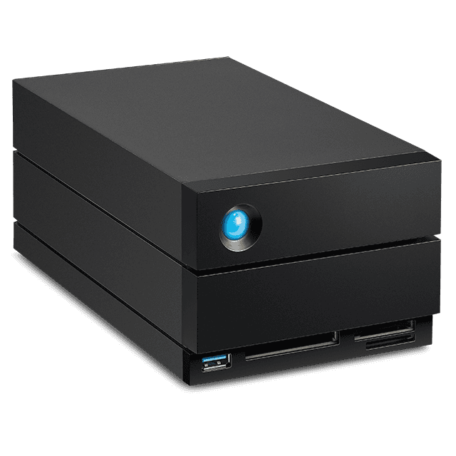 Lacie LaCie 2big Dock 28TB External RAID Desktop Storage, speeds of up to 550MB/s, Thunderbolt 3, USB4, SD/CFexpress Slots, IronWolf Pro Drives, Win, macOS systems, and iPad USB-C | STLG28000400 - thumbnail 4