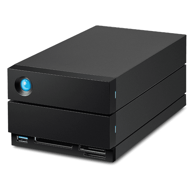 Lacie LaCie 2big Dock 28TB External RAID Desktop Storage, speeds of up to 550MB/s, Thunderbolt 3, USB4, SD/CFexpress Slots, IronWolf Pro Drives, Win, macOS systems, and iPad USB-C | STLG28000400 - thumbnail 2